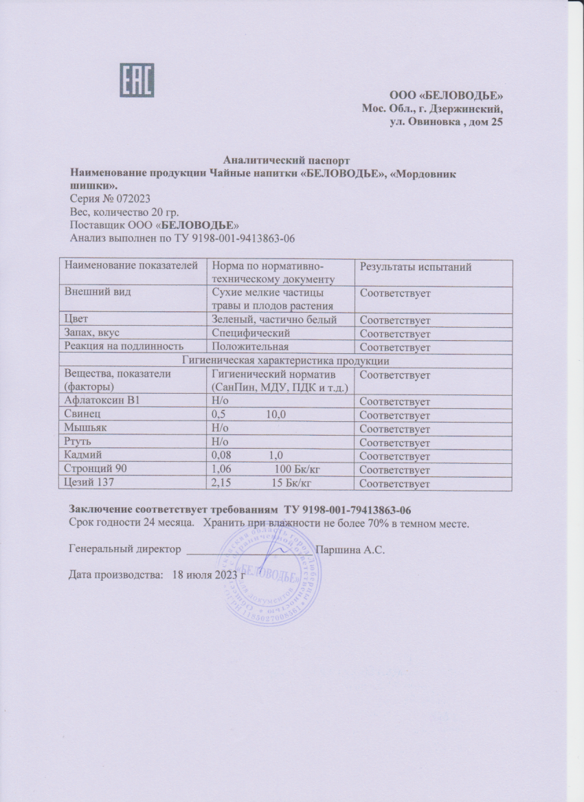 Паспорт №072023
